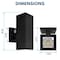 Luxrite Dusk to Dawn LED Modern Outdoor Wall Light 10in up/Up and Down 3CCT 3000K-5000K 15/20/24W IP65 ETL LR40345-1PK - alternate 6
